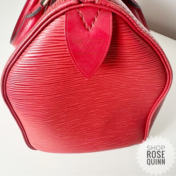 LOUIS VUITTON | Red Epi Leather Speedy 30 Vintage (SP1915) - Picture 6 of 10